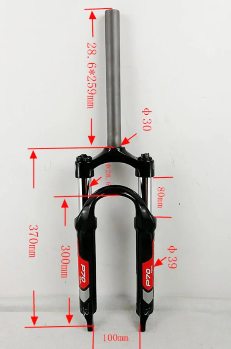 PASAK-Folding Mountain Bike Fork, Suspension Shock Absorber, Soft Adjustable Lock, 20 \