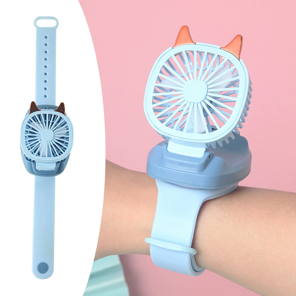 المحمولة USB قابلة للشحن الرقبة كسول المعصم معلقة التبريد مروحة صغيرة مكتب cuietvintage مروحة الهواء دائري يده التغشية