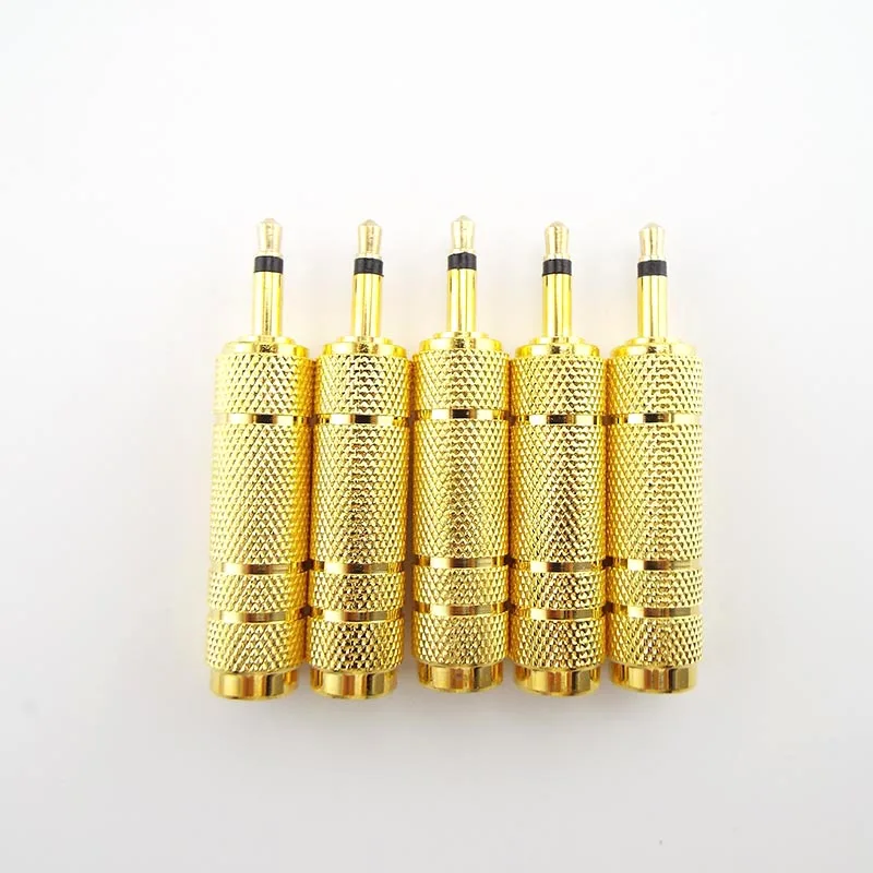 6.5 mm Socket Female to 3.5 mm Plug Male Mono Headphone Amplifier Audio Adapter Jack Microphone AUX Converter