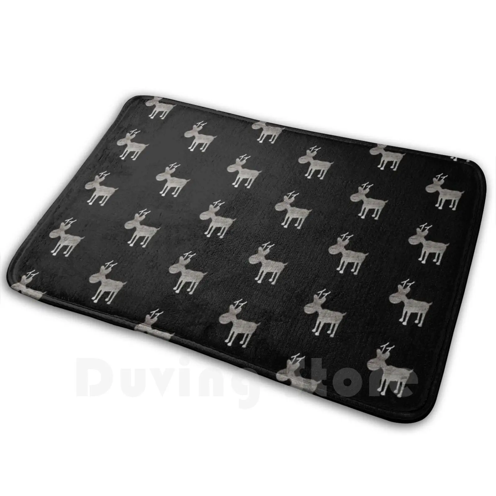 Reindeer Soft Non-Slip Mat Rug 3182 Carpet Cushion Asatru Odin Wotan Reindeer Scandinavia Valhalla Vikings Aesir Norway