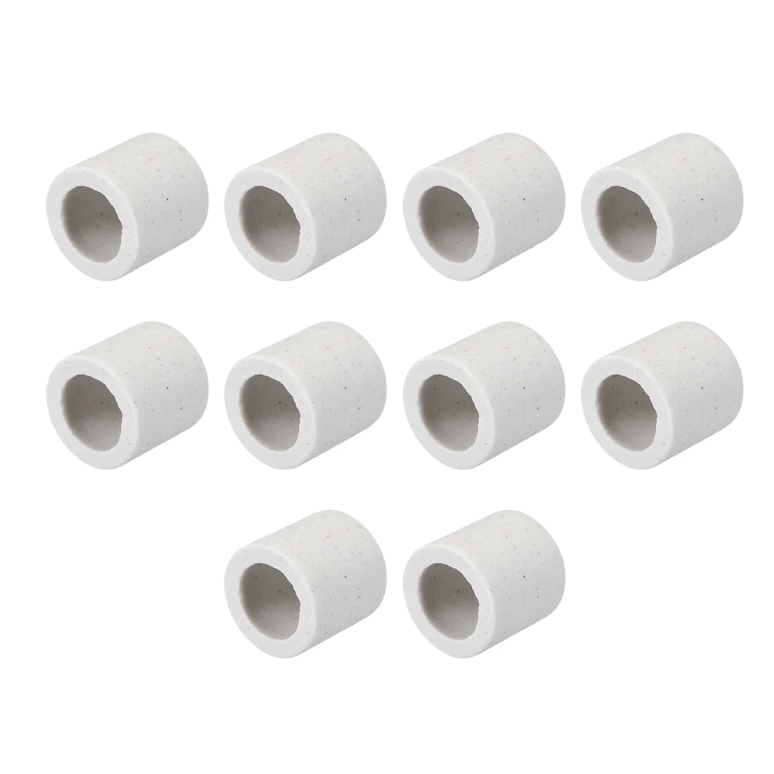 10 szt. 10mm średnica ceramiczna rura izolacyjna z pojedynczym otworem z tlenku glinu porcelanowa rura izolacyjna wysokotemperaturowa do elementy grzejne
