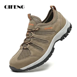 Large Size 2023 Men Soft Casual Shoes Summer Breathable Outdoor Mesh Sneakers Male Light Black Footwear Flat Fashion Boys Travel