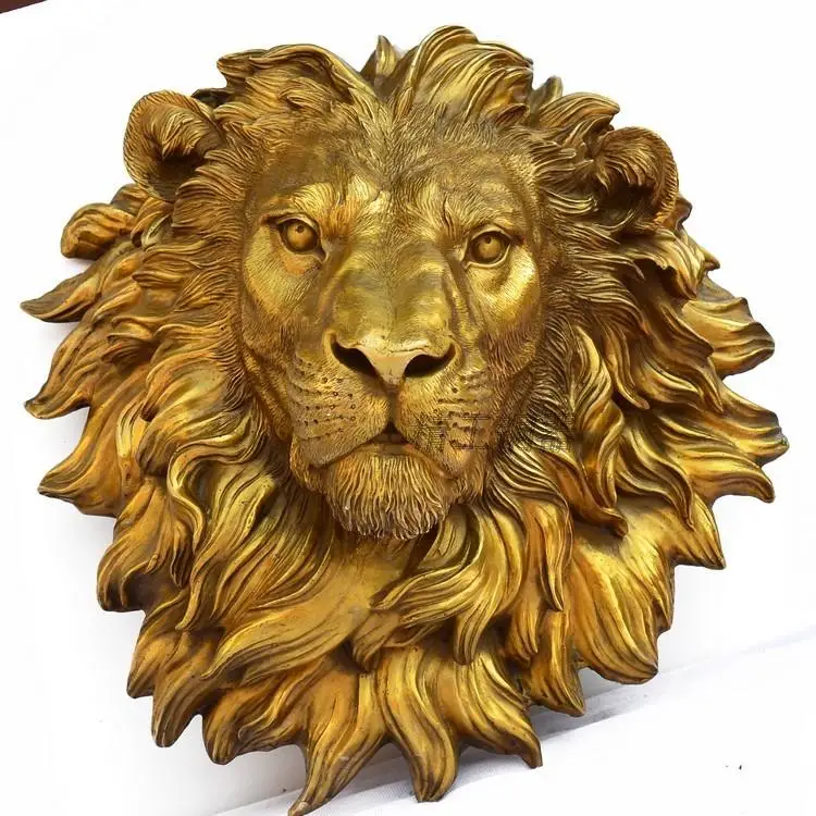 Copper bronze decoration Feng Shui pendant copper lion head Home Furnishing town house decoration decoration animal