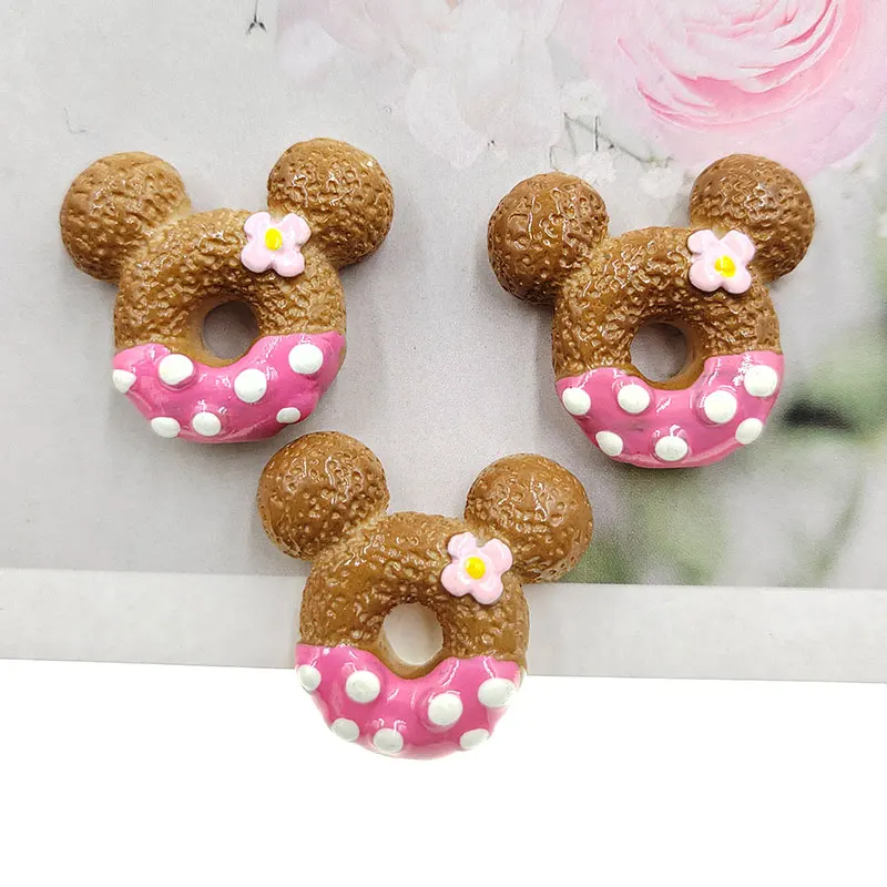 12pcs/lot  Kawaii Cute Mixed donuts foods  Flat back Resin Cabochons Scrapbooking DIY Jewelry Craft Decoration Accessories