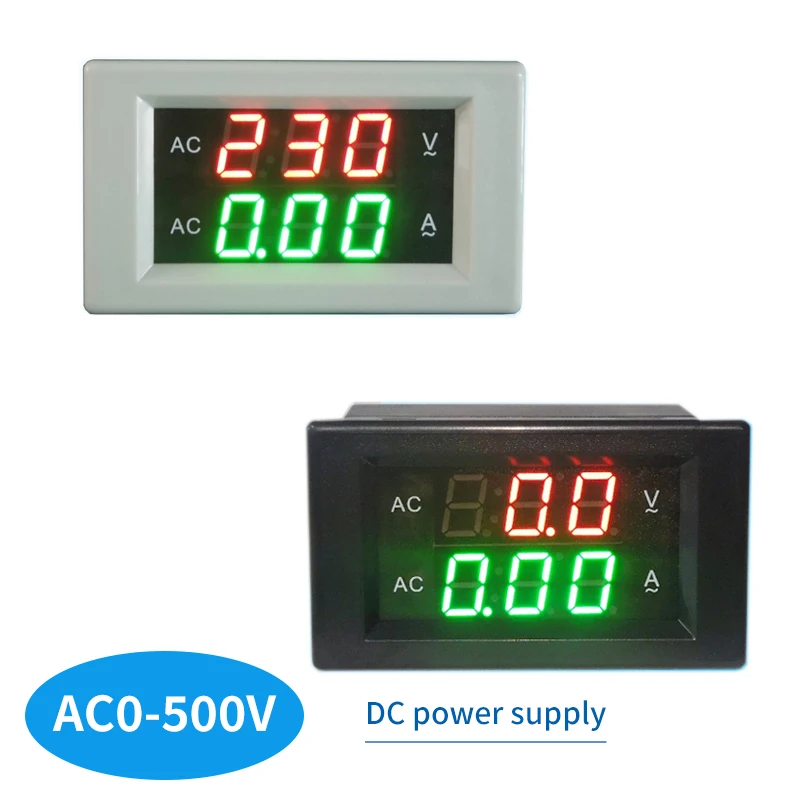 AC0-500V 100A  Voltage Current Meter LED Panel Meter Amperemeter Volt Digital Voltage and current meter YB4835