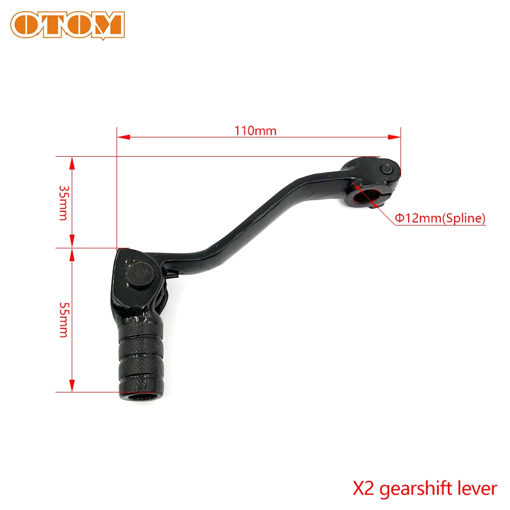 OTOM Motorcycle X2/X6 Gear Shift Lever Anti-Drop Folding Gearshift Steel For HONDA CB KAYOT2 T4 T6 250CC 125CC 150CC Motocross