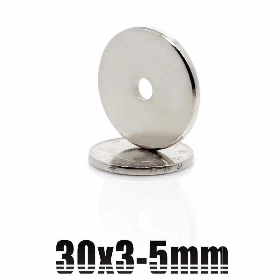 30x3 30x5 Hole 5mm 40x20 -10mm 50x5 -6mm NdFeB Countersunk Round Magnet Super Powerful Strong Permanent Magnetic imanes Disc