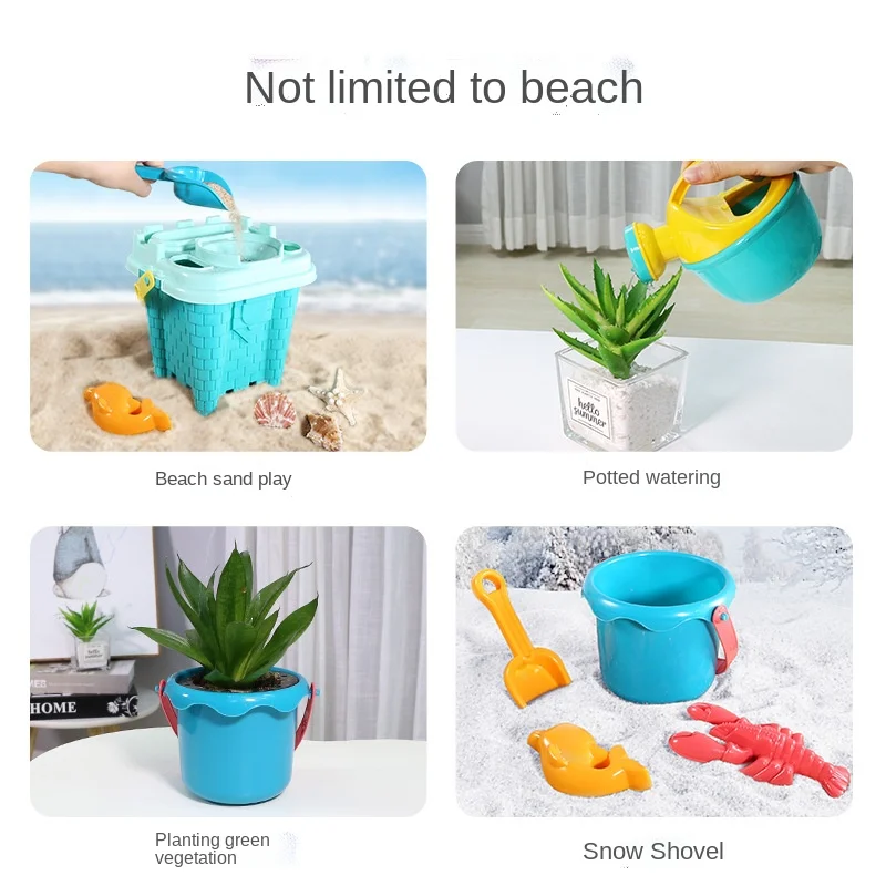 Beach Toys For Kids Play Water Toys Sand Box Set Kit Sand Table Sand Bucket Summer Toys for Beach Play Sand Water Game Play Cart