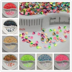 20g 3mm 3D Diamond Nail Sequins Rhomb Colorful Glitter Flakes Paillette Manicure 3D Nail Art Decoration