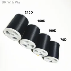 BR Wi&Wa Black strong Nylon Thread 70D/ 100D / 150D / 210D Component DIY Rod Building Accessory