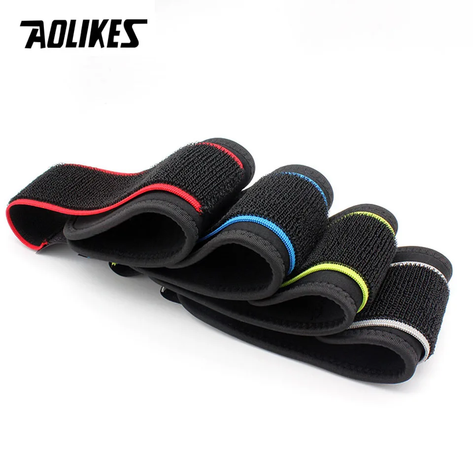 AOLIKES 1PCS Adjustable Sport Wristband Wrist Brace Wrap Bandage Support Band Gym Strap Safety sports wrist protector Hand Bands