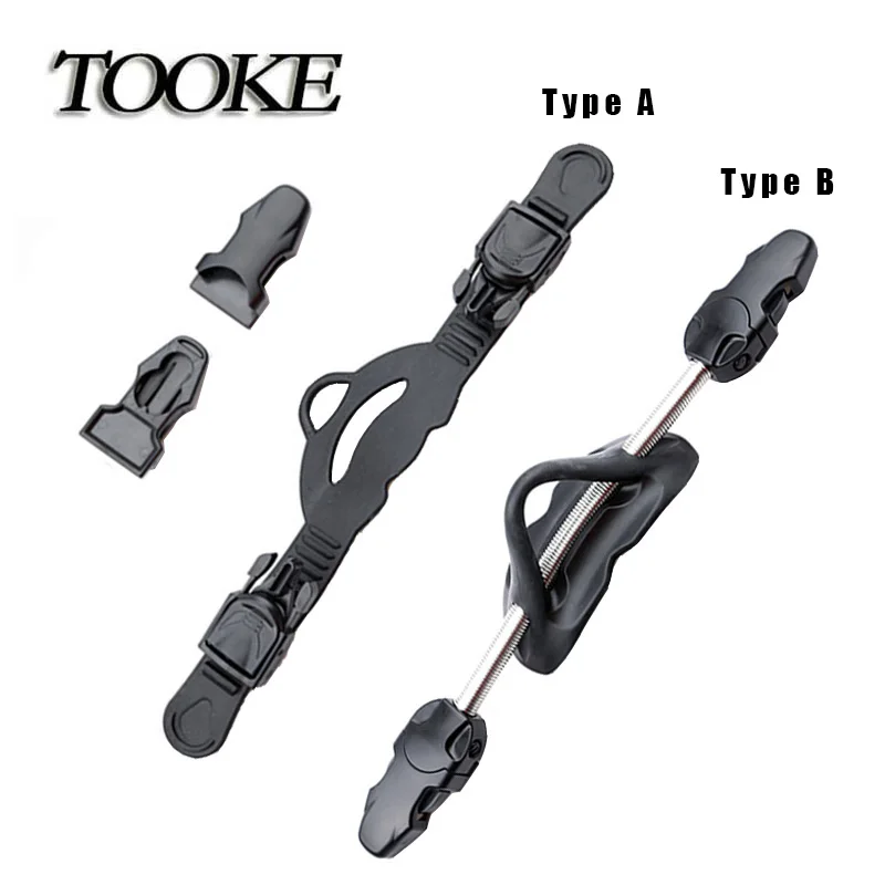 TOOKE 2PCS Diving Equipment Scuba Diving Stainless Steel Spring Fin Straps Diver Heel Straps Gear Drop Shipping