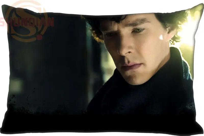 Custom Pillowcase BBC Sherlock rectangle Zipper Pillow Throw Pillow Case Cover 45x35cm(One Side) Printed