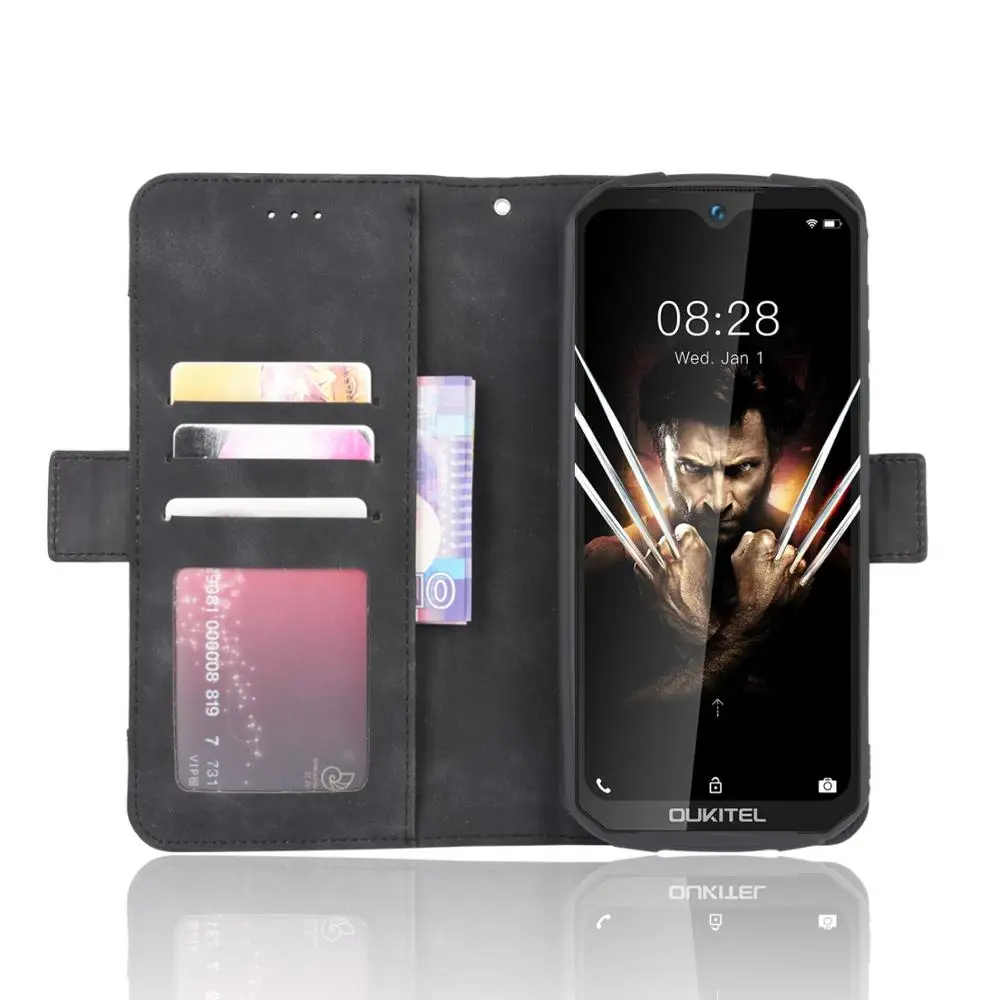 Oukitel WP6 케이스 프리미엄 가죽 지갑 가죽 플립 멀티 카드 슬롯 커버 Oukitel WP6 케이스 6.3\