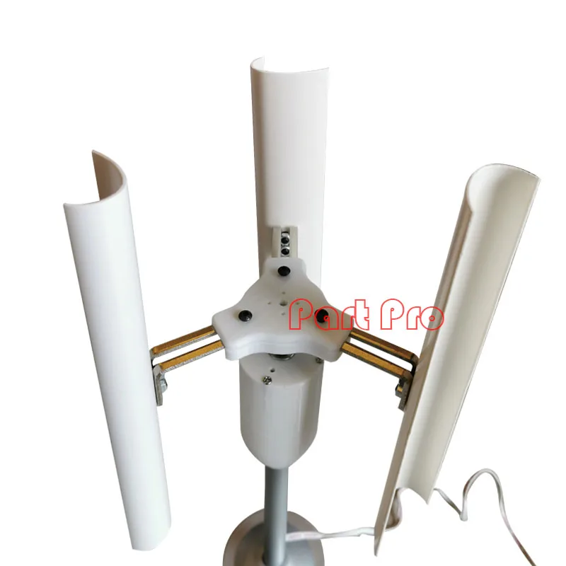 Modelo de turbina de viento de eje Vertical, generador de imán permanente trifásico, molino de viento, juguete, luz nocturna, fabricación de pantalla DIY
