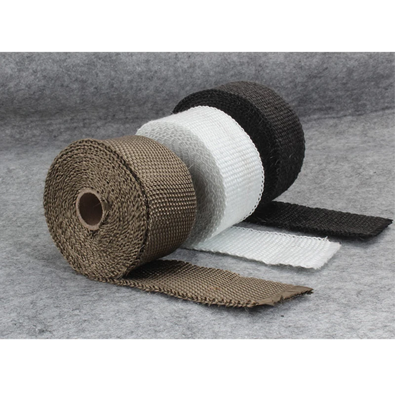 5 M Motorcycle Exhaust Thermal Tape Header Heat Wrap Resistant Downpipe For Motorcycle Car Accessories +4 Ties Kit