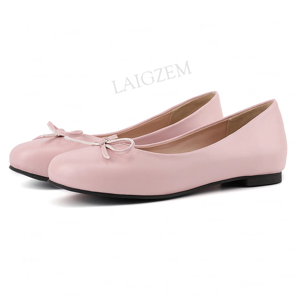 LAIGZEM Women Flats Slip On Comfortable Ladies Shoes Woman Driving Causal Students Pregnant Mother Footwear Big Size 33 47 42 54