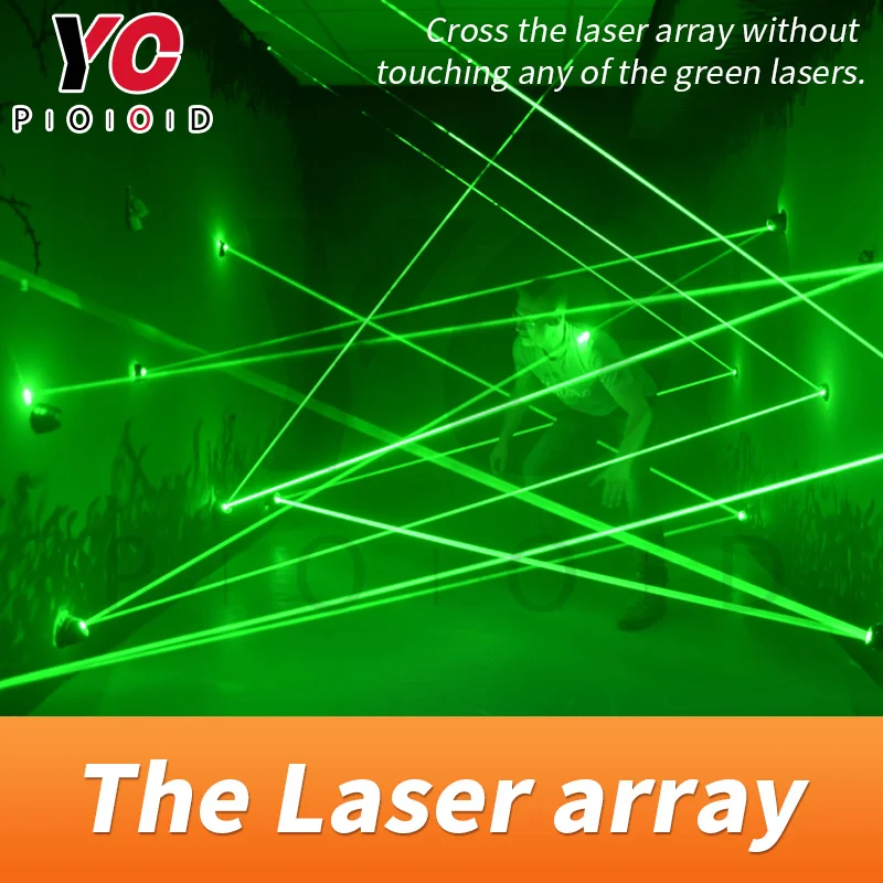 

live-action laser array for escape room game adventurer prop laser maze for Chamber of secrets game risking green laser