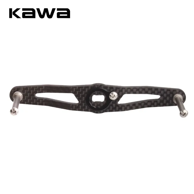 Kawa 1pc Fishing Reel Handle Carbon Fiber Handle For A/D/S Reel Accessory Hole Size 8x5/7x4mm Length 115mm 13g/pc