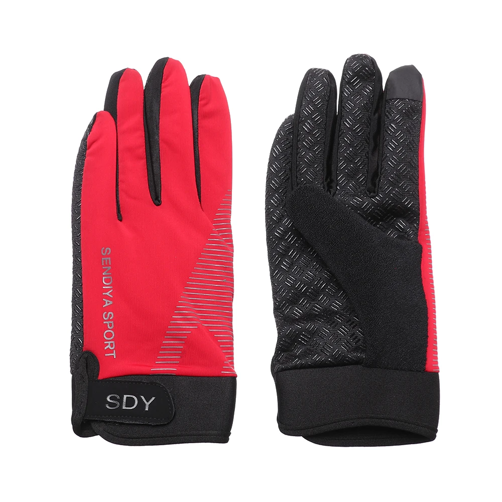 Men Cycling Warm Gloves Touchscreen Mittens Outdoor Sports Sun Protection Gloves Absorb Sweat Unisex Ski Motorcycle Mittens