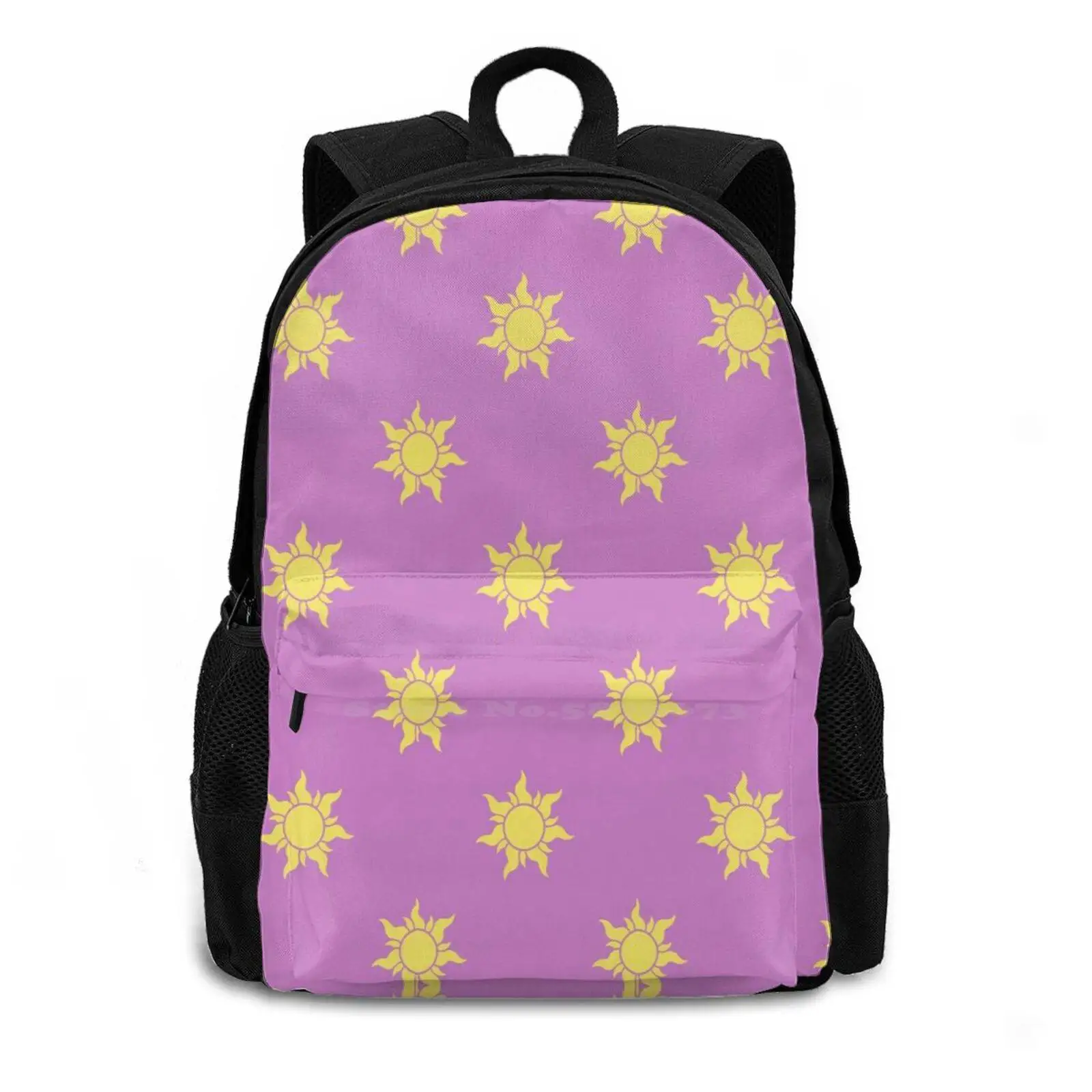 Suns Fashion Pattern Design Travel Laptop School Backpack Bag Wreck It Ralph Princess Pj