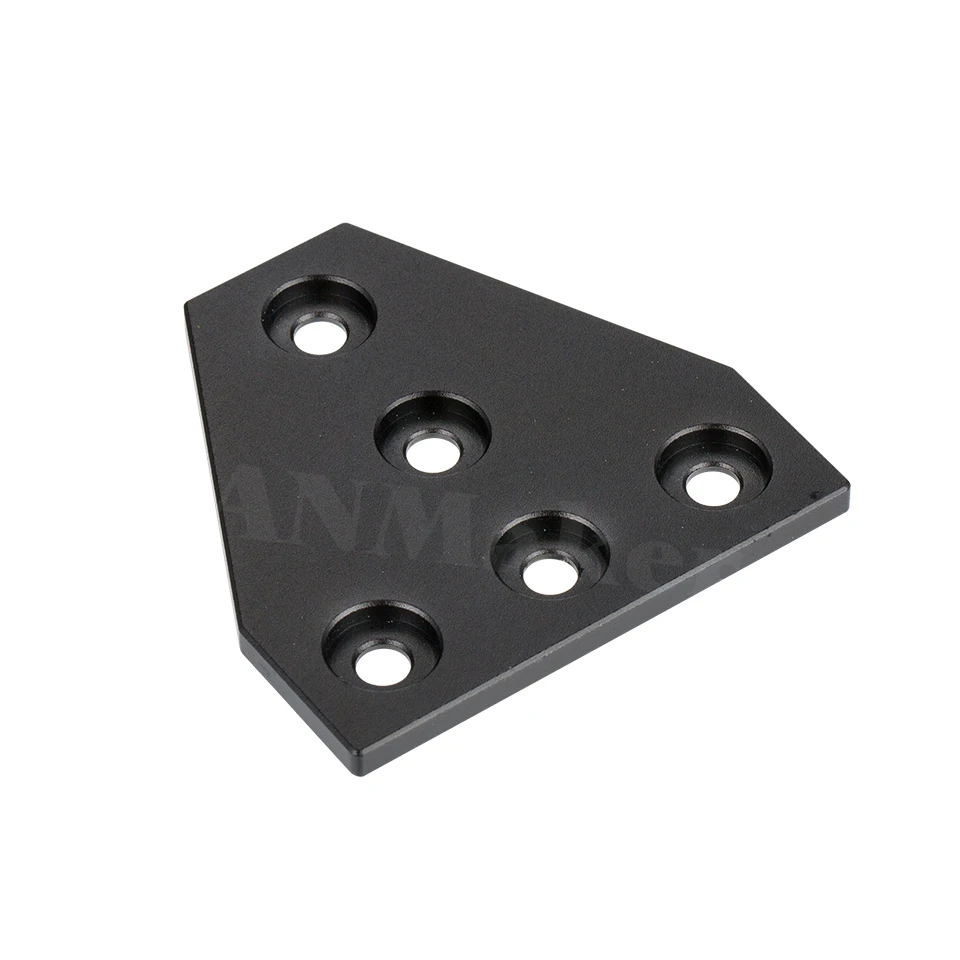 5 Hole 90 Degree Joint Board Plate Corner Angle Bracket Connection Joint Strip for 2020 Aluminum Profile