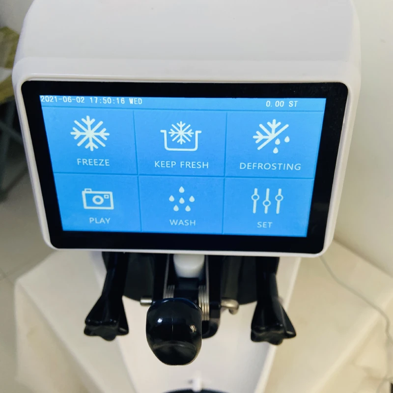 12-16L/H Gelatiera Pre-raffreddamento Gelato mahine 1050W Sistema di pompaggio d'aria commerciale per macchina per yogurt a sapore singolo