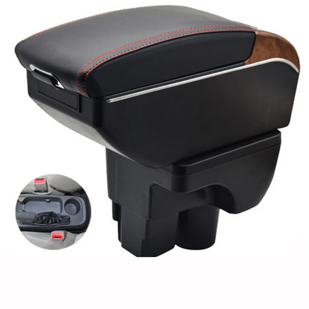 

For Chevrolet Sail 3 Armrest Box Retrofit Parts Center Console Special Storage Space Car Elbow Rest with USB Cup Holder