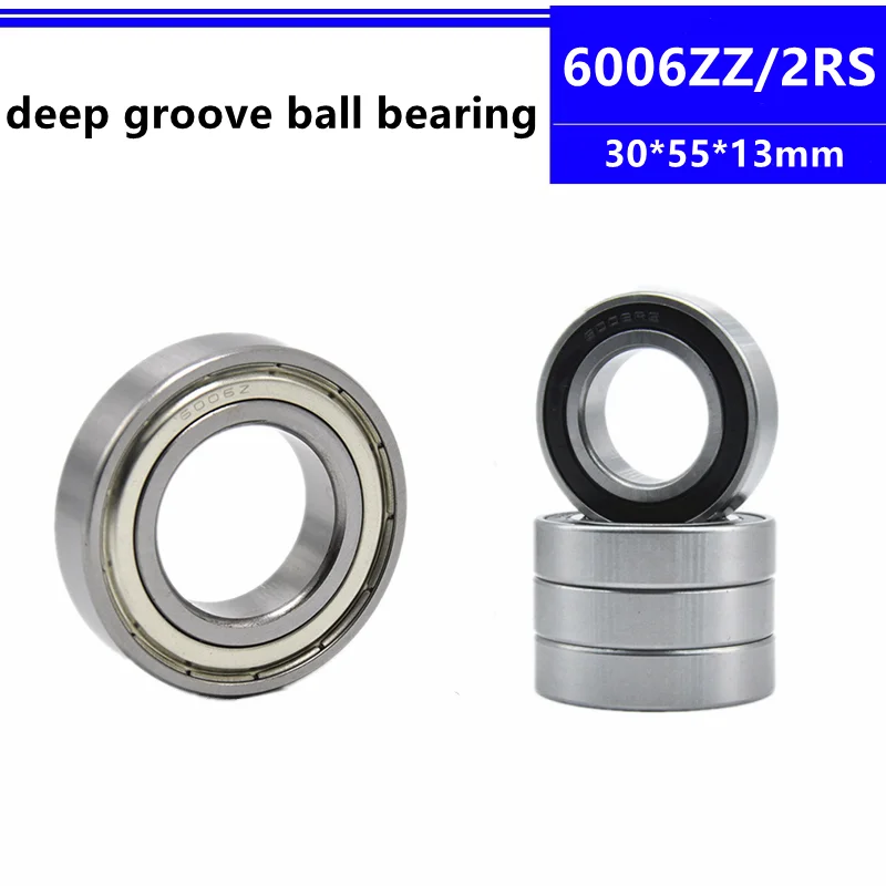 10pcs 6006ZZ 6006-2RS 6006Z 6006-2Z 6006RS 6006 2RS 30*55*13 mm deep groove ball bearing 30x55x13 mm