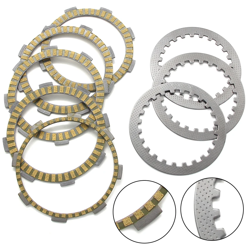 Motorcycle Clutch Friction Plate Kit For Honda FTR223 MC34 2000-2002  SL230 XL230 NC36 22201-KBG-A00 22311-KN4-680 22201-KPM-850
