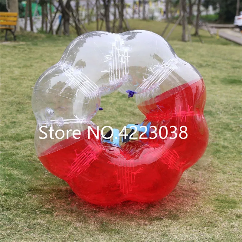 Free Shipping 0.8mm TPU 1.5m Bubble Soccer Ball Body Bumper Football Ball 5ft Inflatable Human Ball Zorb Ball