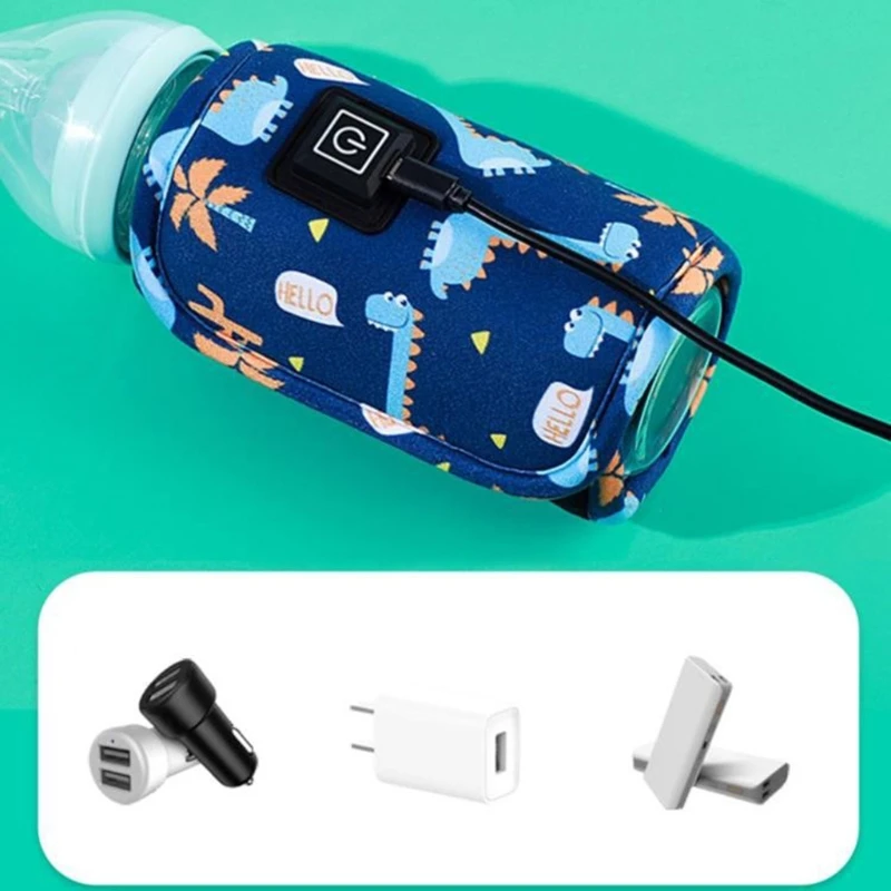 Chauffe-biberon USB Portable pour bébé, avec couvercle chauffant, Thermostat isolant, chauffage des aliments, livraison directe