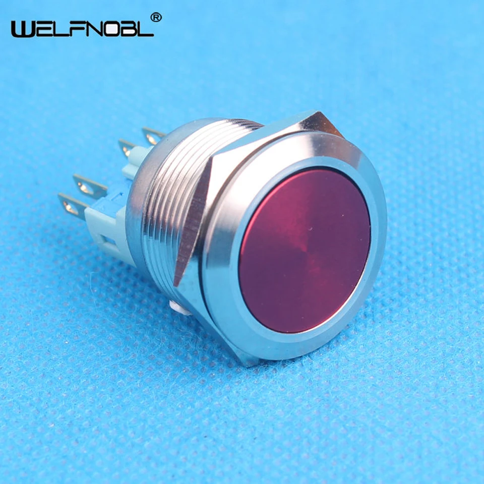 

22mm Excellent manufacturer 1NO1NC Stainess Steel Anti Vandal Mini Metal Push Button Switch