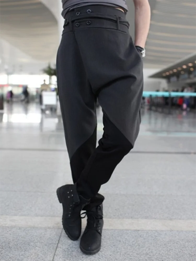 Men Harlan Pants Spring And Autumn New Style Read Young Mature Gentleman Style England Slim Length Trousers