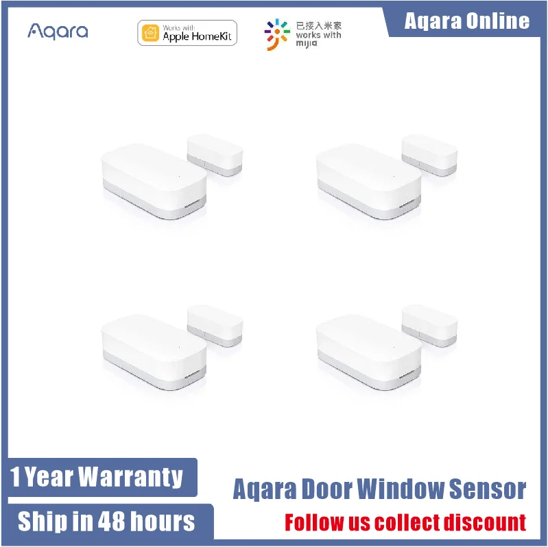 Aqara Door Window Sensor Zigbee Wireless Connection Smart Mini door sensor Work With Xiaomi sensor homekit Mi home App control