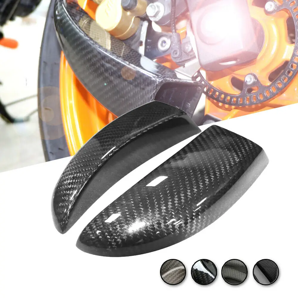 Carbon Fiber Front Brake Disc Air Ducts Cooling System Radiator Pipe For BMW S1000RR S1000XR S1000R HP4 F800R 1200 RNINE T