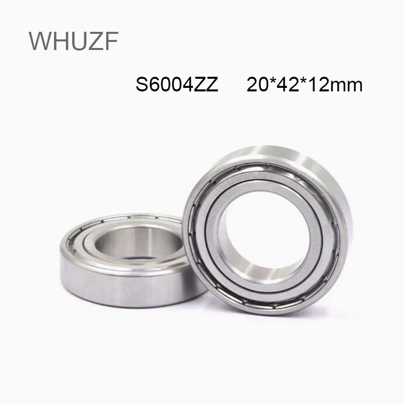 

WHUZF Free Shipping 2pcs S6004 S6004ZZ S6004Z Stainless Steel Bearing ZZ 2Z RZ 2RZ Deep Groove Ball Bearings 20 x 42 x 12mm