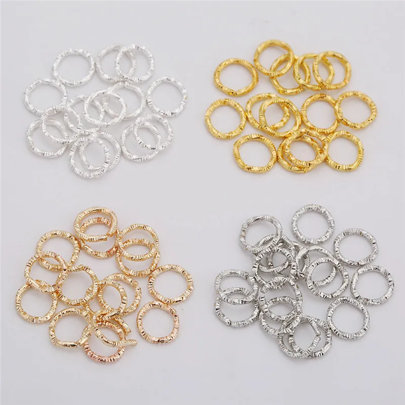 100pcs 8mm 10mm Open Closed Jump Rings Split Rings Gold Silver Color Metal End Connectors Necklace Findings Diy Jewelry Making