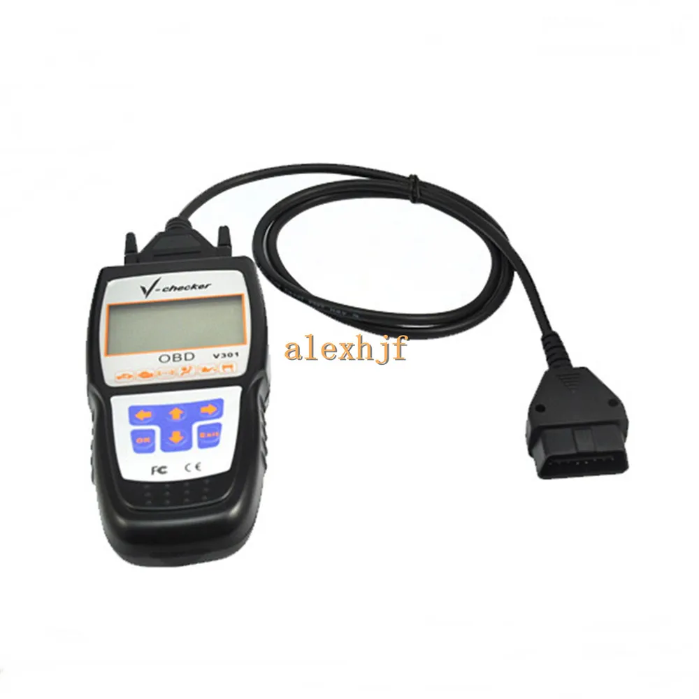 OBD Professional Car Diagnostic Tool Code Scanner With LCD Screen, Car PC, V301, Diagnosis Engine System of OBD Compliant Cars