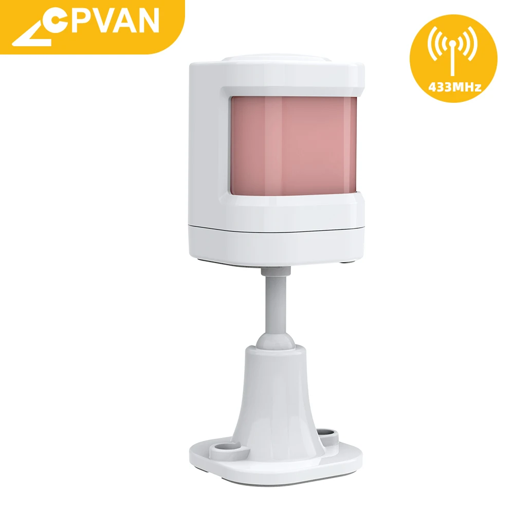 CPVAN Infrared Alarm Detector Human Body Sensor 433mhz Security Home Alarm System PIR Motion Sensor Detector