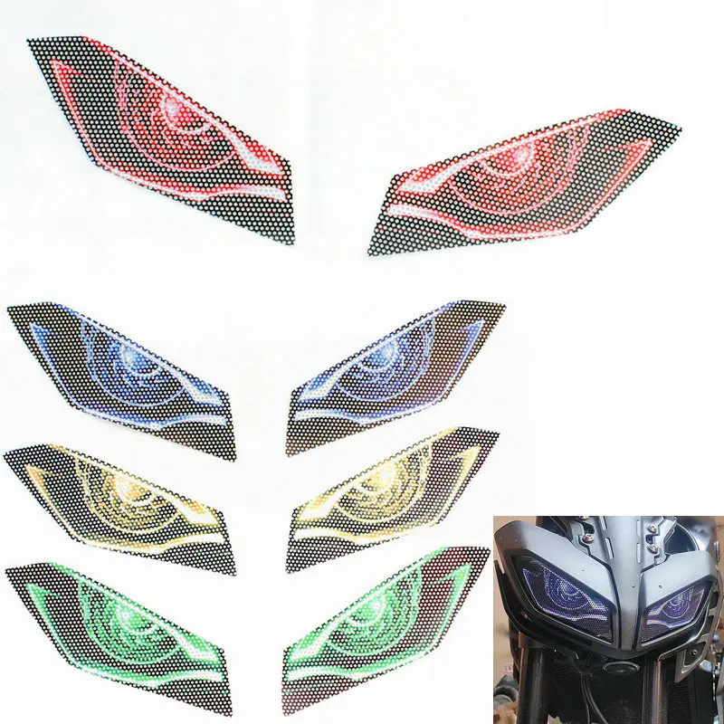 FOR YAMAHA MT-09 MT09 MT 09 2016 2017 2018 2019 Motorcycle Front Fairing Headlight Guard Sticker Head light protection Sticker