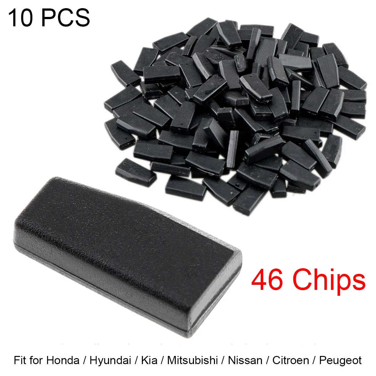 10pcs Blank ID46 PCF7936 Carbon Chip Car Key Transponder Chip  Fit for Peugeot 307, 206,307 Sega C2 Suzuki Swift Hyundai Honda