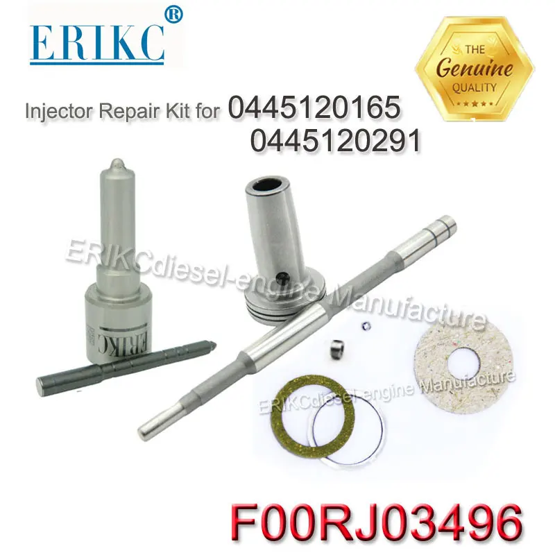 ERIKC nozzle DLLA150P2123 valve F00RJ02806 auto engine kit F00RJ03496 Repair Kit for 0445120165 0445120291 YuChai YC6J EU4