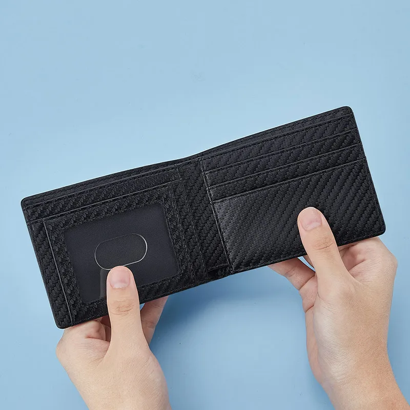 2021 new high-end ultra-thin wallet men multifunctional folding ID card passport bank card bag large capacity cash pocket wallet