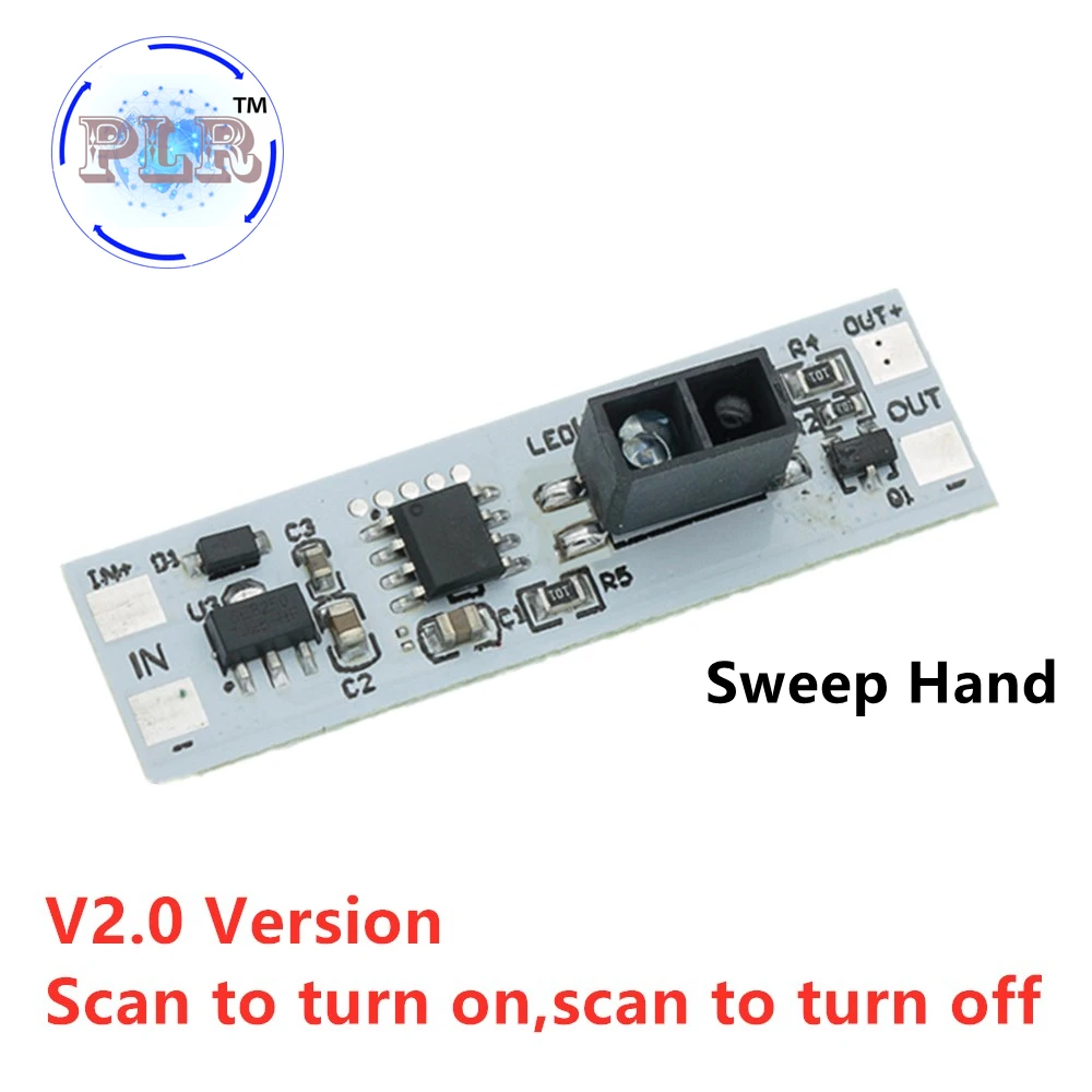 Short Distance Scan Sensor Sweep Hand Sensor Switch PLR 36W 3A Constant Voltage for Auto Smart Home Compatible XK-GK-4010A