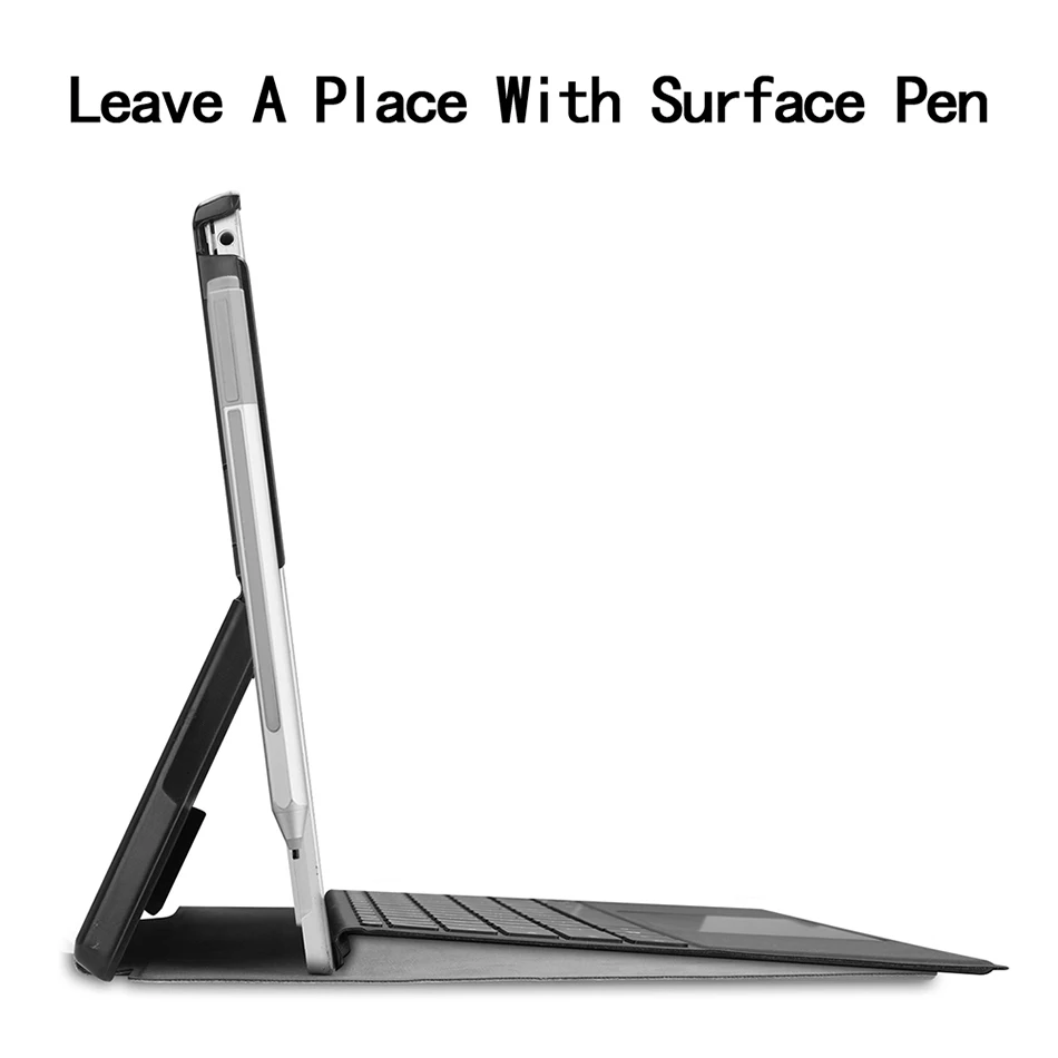 Imagem -04 - Mtt-pu Couro Flip Stand Tablet Case Capa Protetora para Microsoft Surface Pro Janelas 12.3 Surface go 10