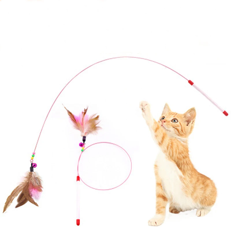 Jouet amusant en peluche pour chat, avec anneau et cloche, bonne ULélastique, accessoire de haute qualité, fournitures pour animaux de compagnie