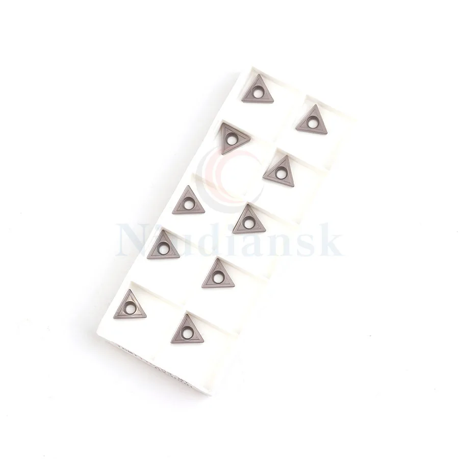Insertos de torneado de material cermet LF90 de alta calidad, herramientas de torno de metal CNC, insertos de carburo adecuados para corte de acero, TCMT110204-MT