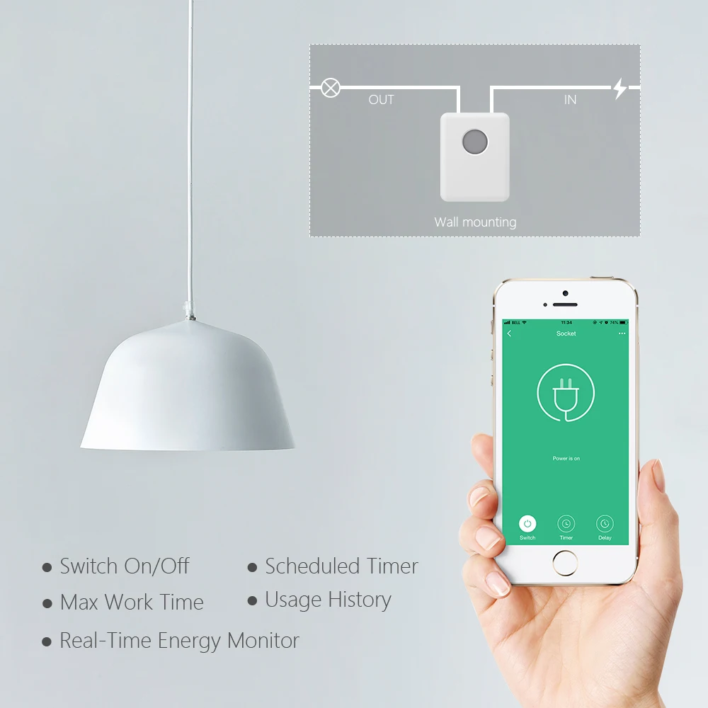 جهاز ذكي للتحكم عن بُعد من برودلينك BestCon SCB1E تطبيق أتمتة المنزل الذكي تطبيق توقيت واي فاي