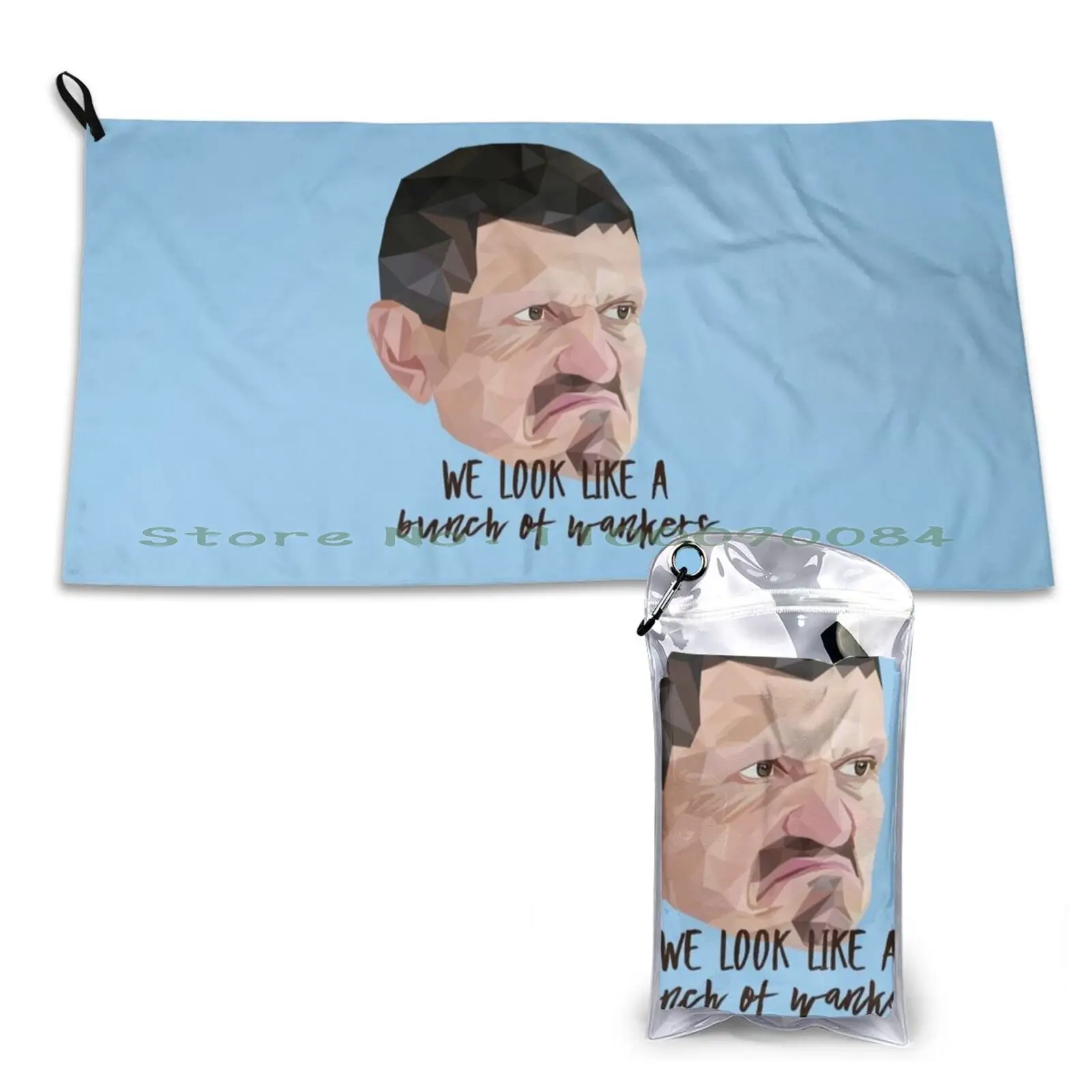 Guenther Steiner Low Poly Art Quick Dry Towel Gym Sports Bath Portable Guenther Steiner Motorsport Drive To Survive Italian Is